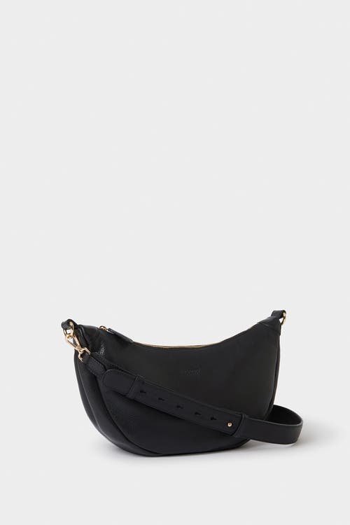 Osprey London The Oxford Leather Sling Bag In Black