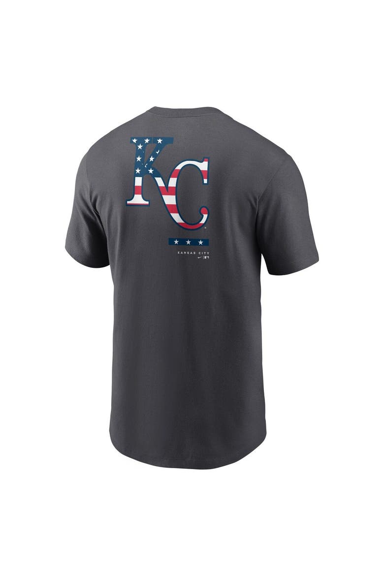 Men's Nike Anthracite Kansas City Royals Americana T-Shirt, Alternate, color, Anthracite