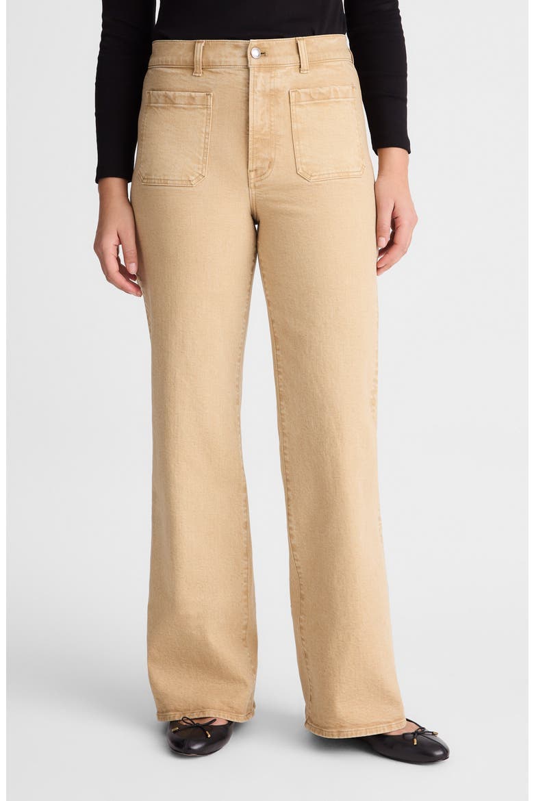 The Emmy Patch Pocket Wide Leg Pants, Main, color, FAWN