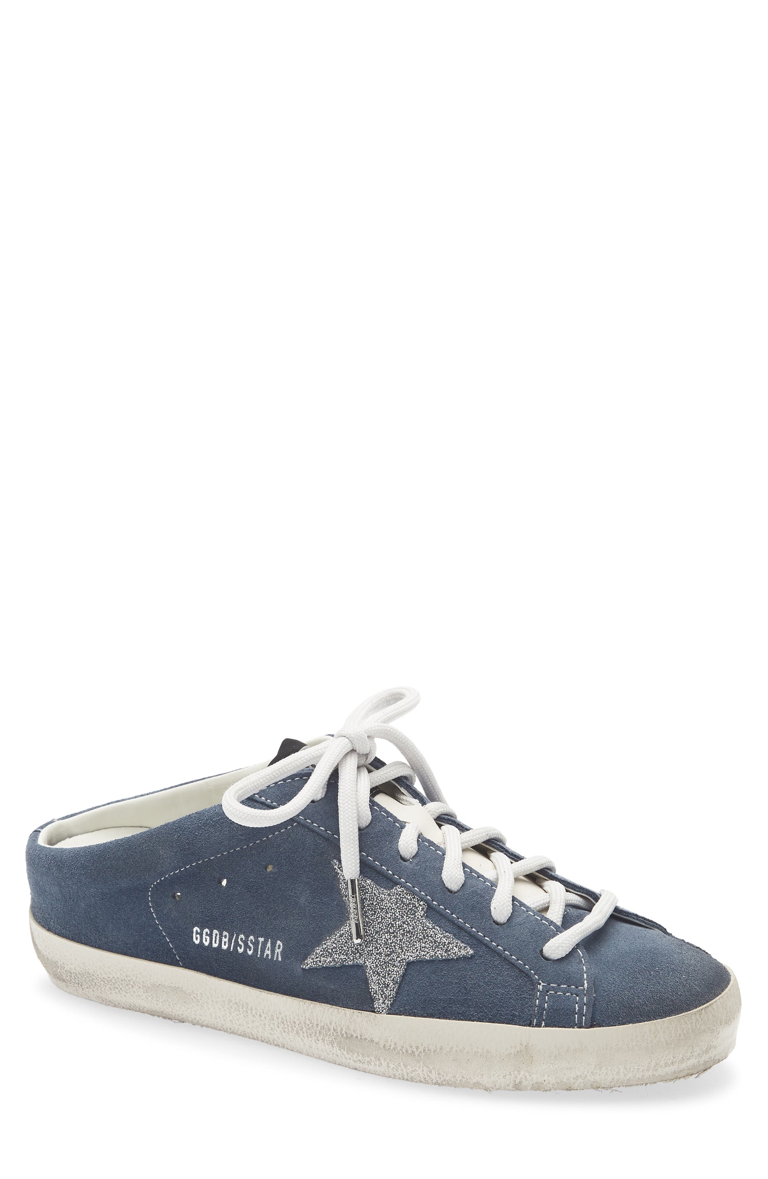 Super-Star Sabot Mule Sneaker, Main, color, BLUE DENIM/ MILK/ CRYSTAL