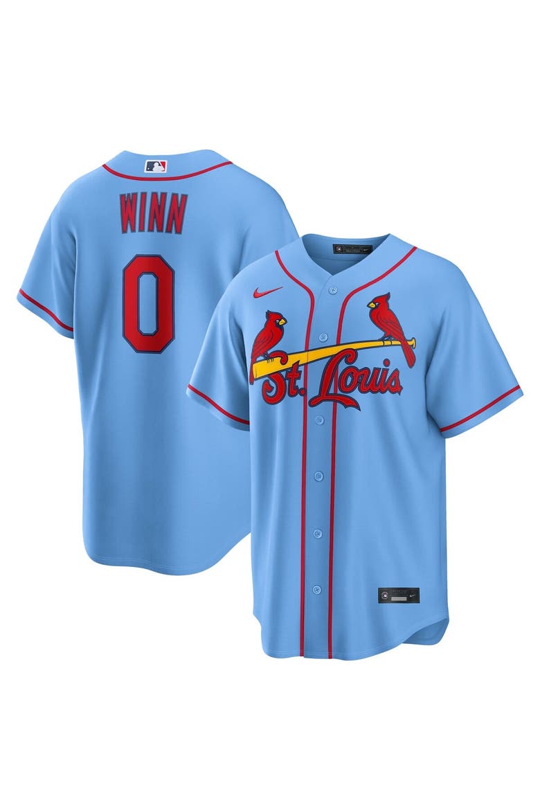Men's Nike Masyn Winn Light Blue St. Louis Cardinals Alternate Replica Jersey, Main, color, Light Blue