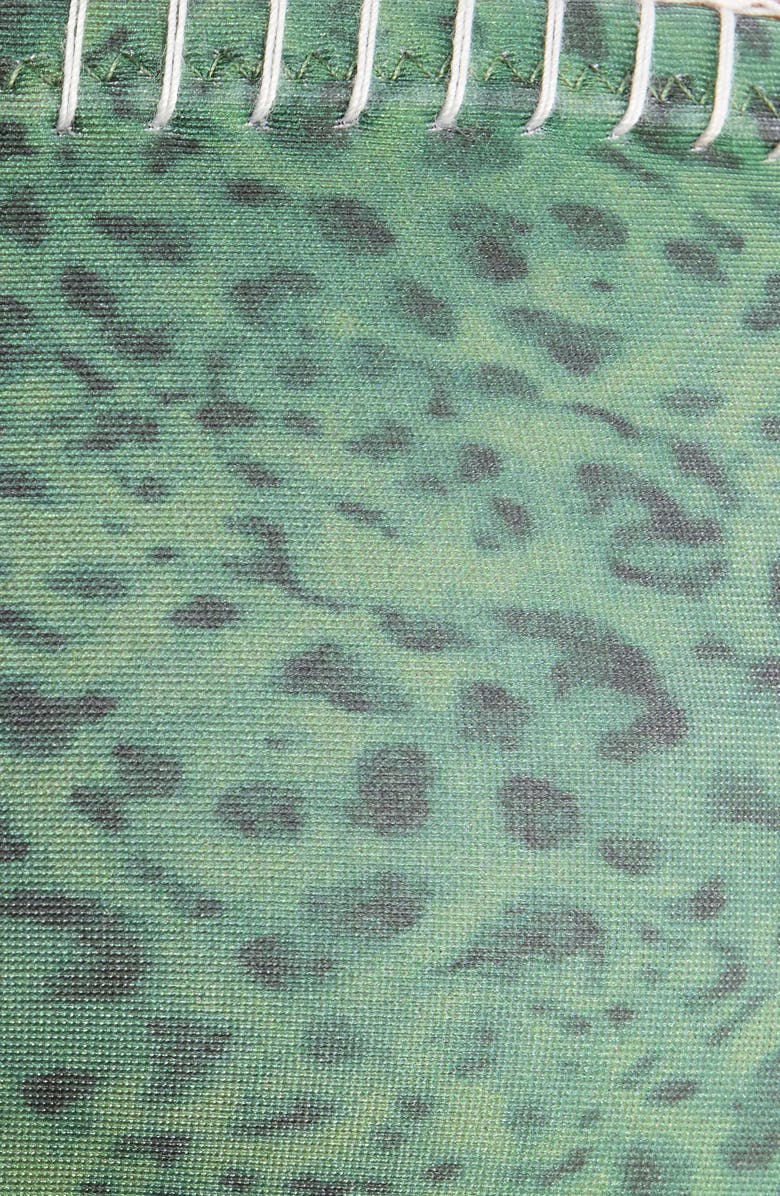 Kulani Kinis Blanket Stitch Slim Bandeau Bikini Top, Alternate, color, Wild Wonder