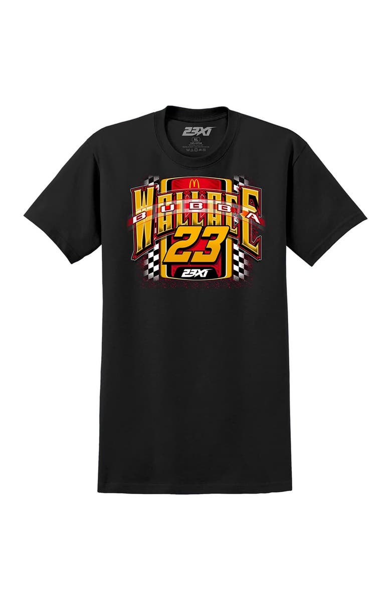 23XI Racing Men's 23XI Racing Black Bubba Wallace McDonald's Car T-Shirt, Alternate, color, Black