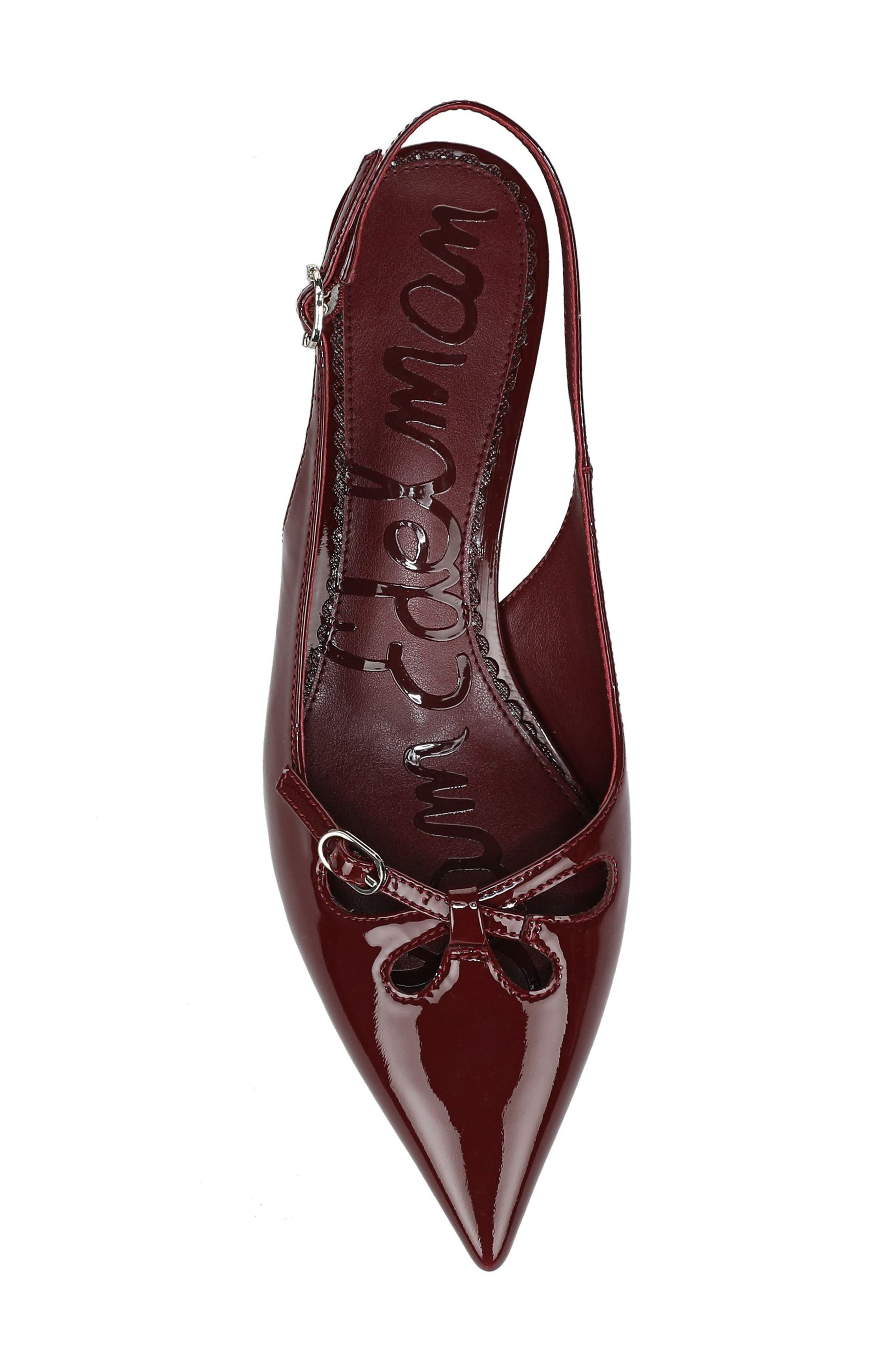 Fauna Kitten Heel Slingback Pump, Alternate, color, FRENCH MERLOT