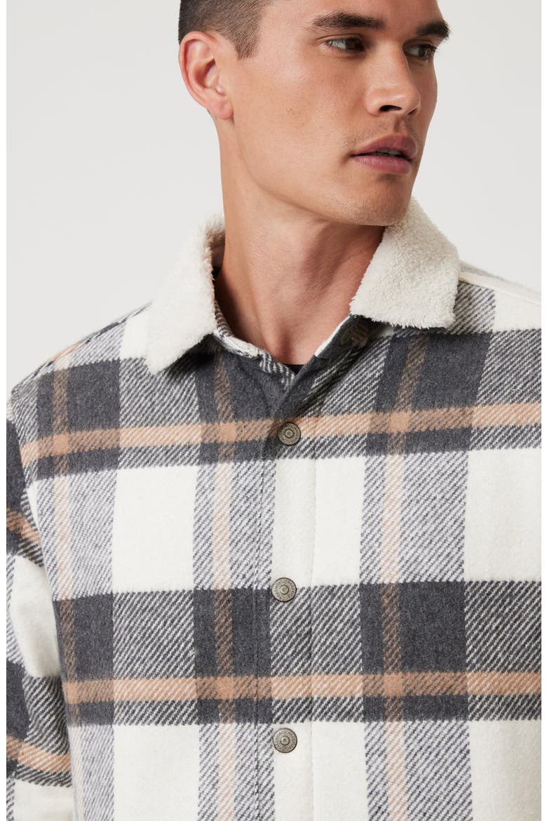 Check Insulated Shirt Jacket, Alternate, color, GRAY CHECK