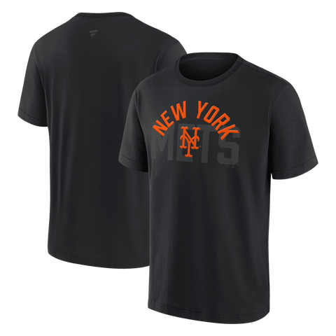 Men's Fanatics  New York Mets Black Out Heavyweight T-Shirt
