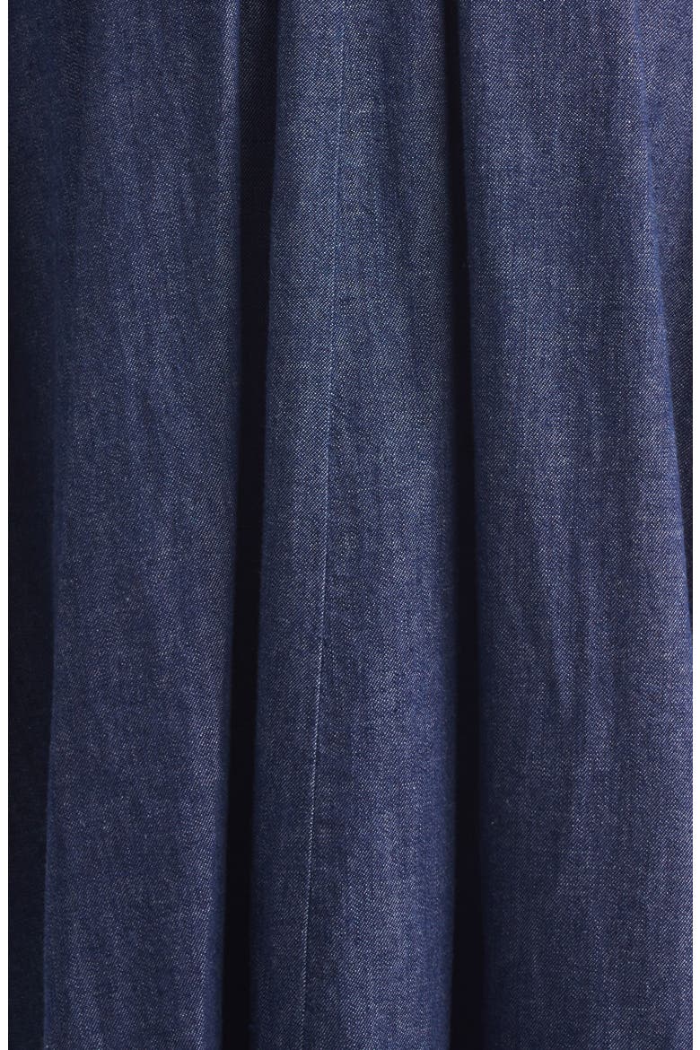 Belted Long Sleeve Denim Shirtdress, Alternate, color, HARBOUR BLUE