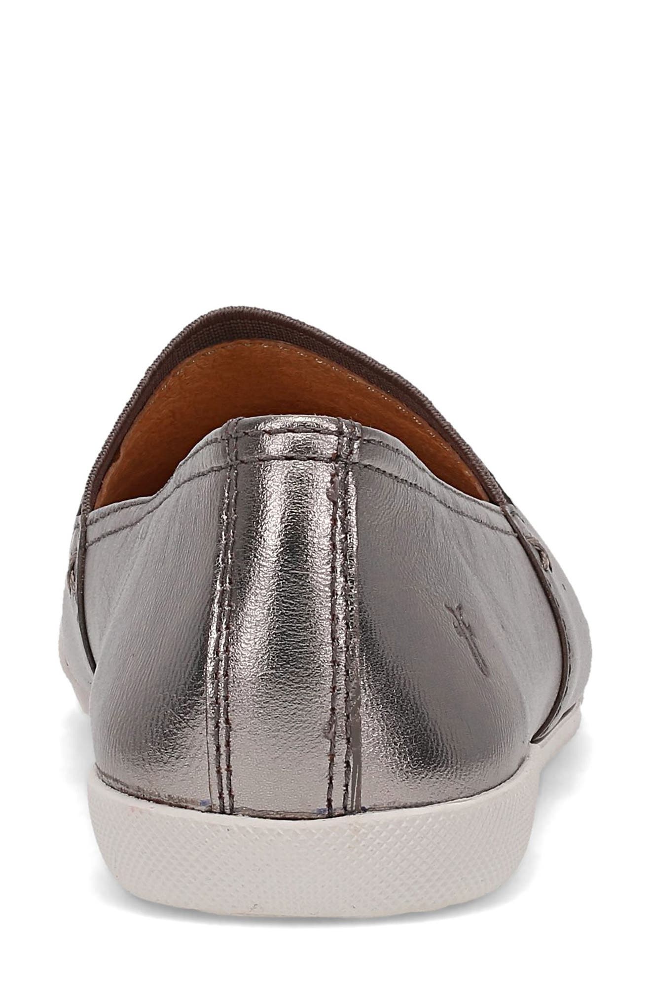 Frye Melissa Loafer, Alternate, color, Dark Pewter - Lunar Metallic