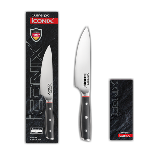 Cuisine::pro Iconix 6" Mini Chef Knife In Black
