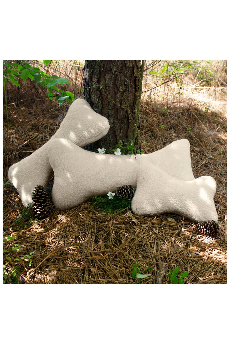 Sherpa Bone Pet Pillow, Alternate, color, NATURAL