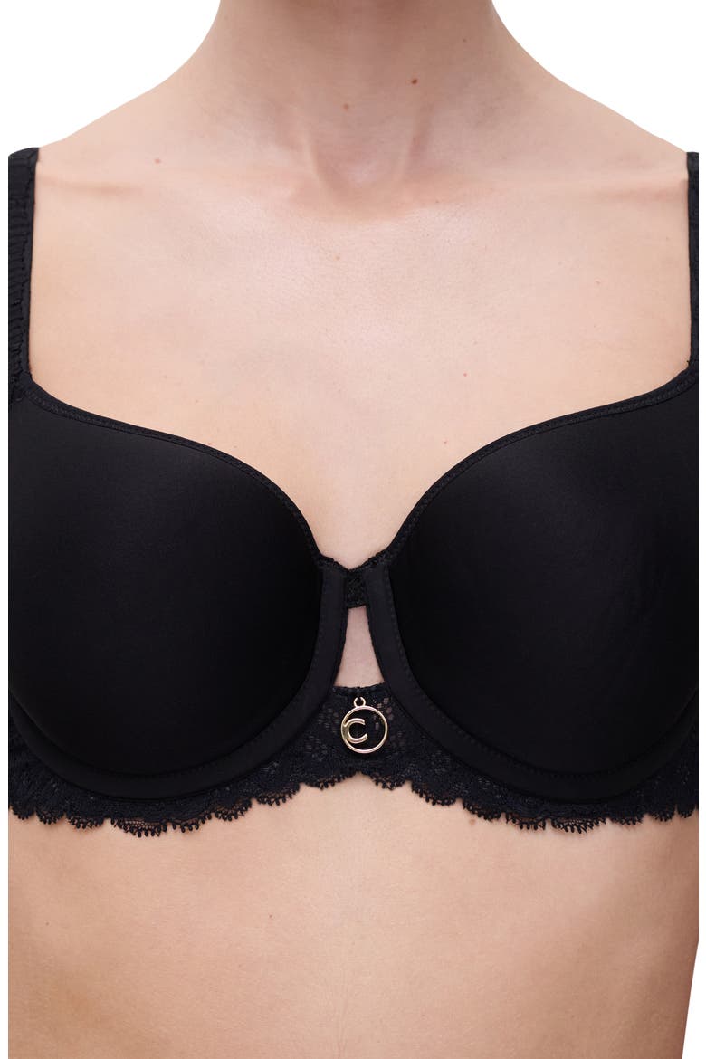 Sublime Custom Fit T-Shirt Bra, Alternate, color, BLACK
