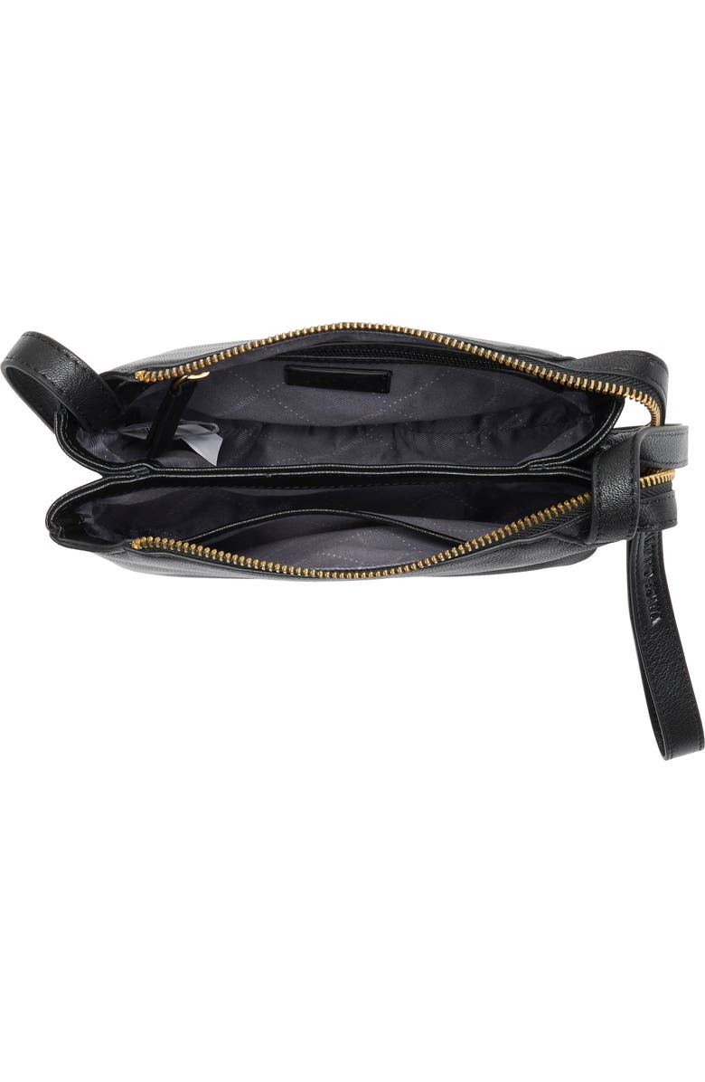 Vince Camuto Laney Leather Crossbody Bag, Alternate, color, Black