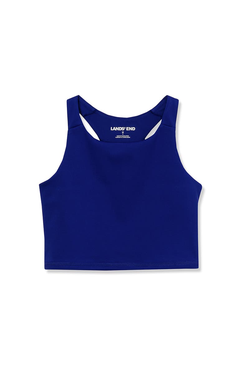 Girls Active Crop Tank, Alternate, color, Deep Blue