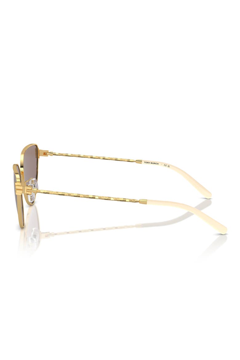 56mm Cat Eye Sunglasses, Alternate, color, GOLD