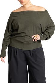 ELOQUII Slouchy Sweater