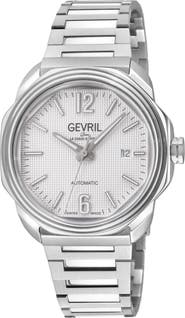 GEVRIL Roosevelt Automatic Bracelet Watch, 42mm