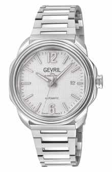 GEVRIL Roosevelt Automatic Bracelet Watch, 42mm