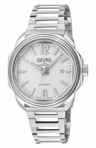 GEVRIL Roosevelt Automatic Bracelet Watch, 42mm