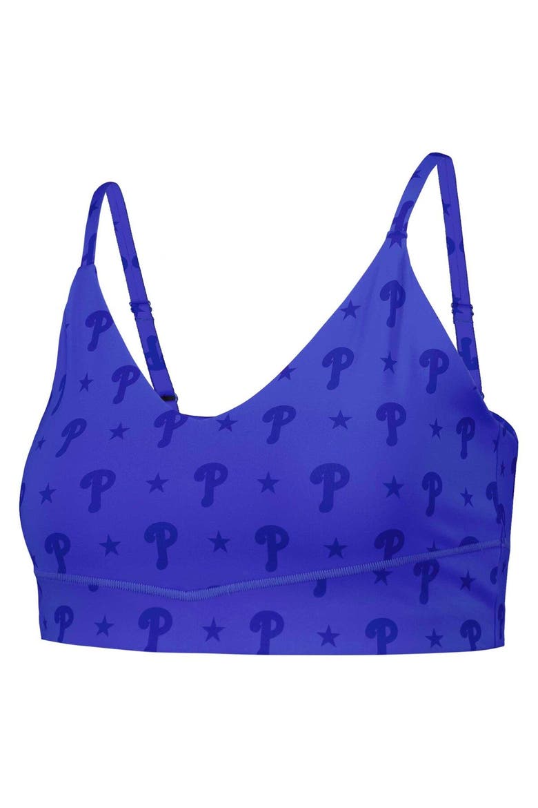 Women's Terez Royal Philadelphia Phillies Active Bra, Alternate, color, Royal