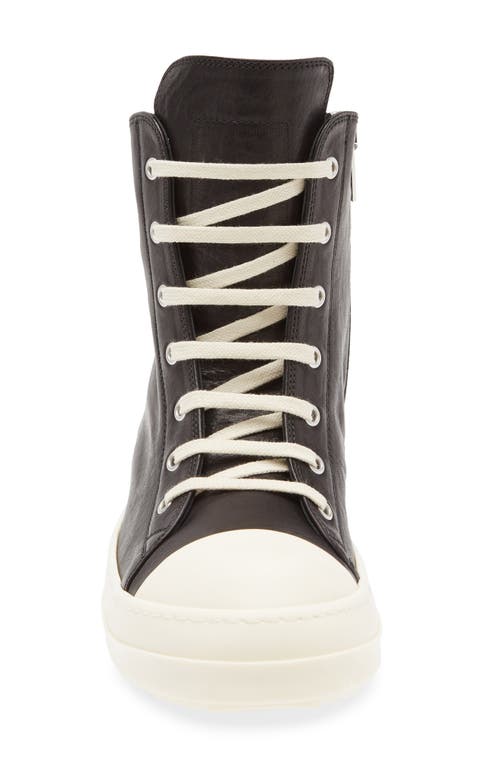 Rick Owens Hollywood Leather High Top Sneaker