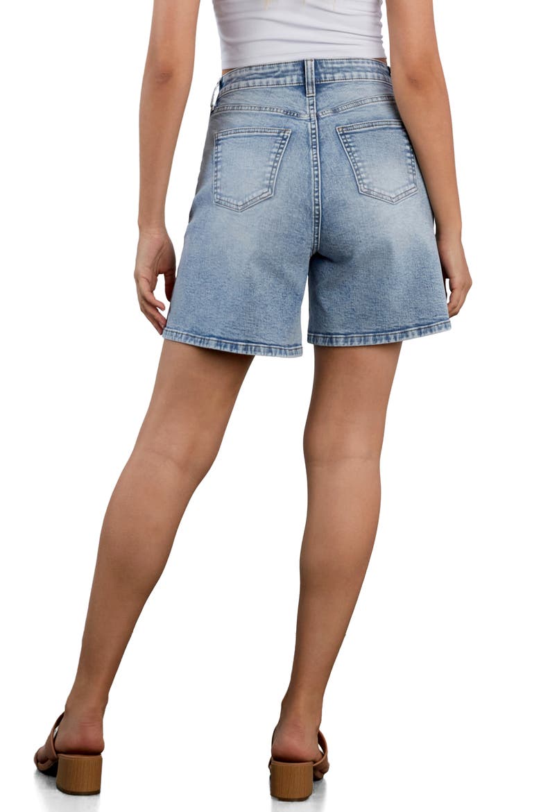 All Day High Waist Denim Shorts, Alternate, color, CLOUD BLUE