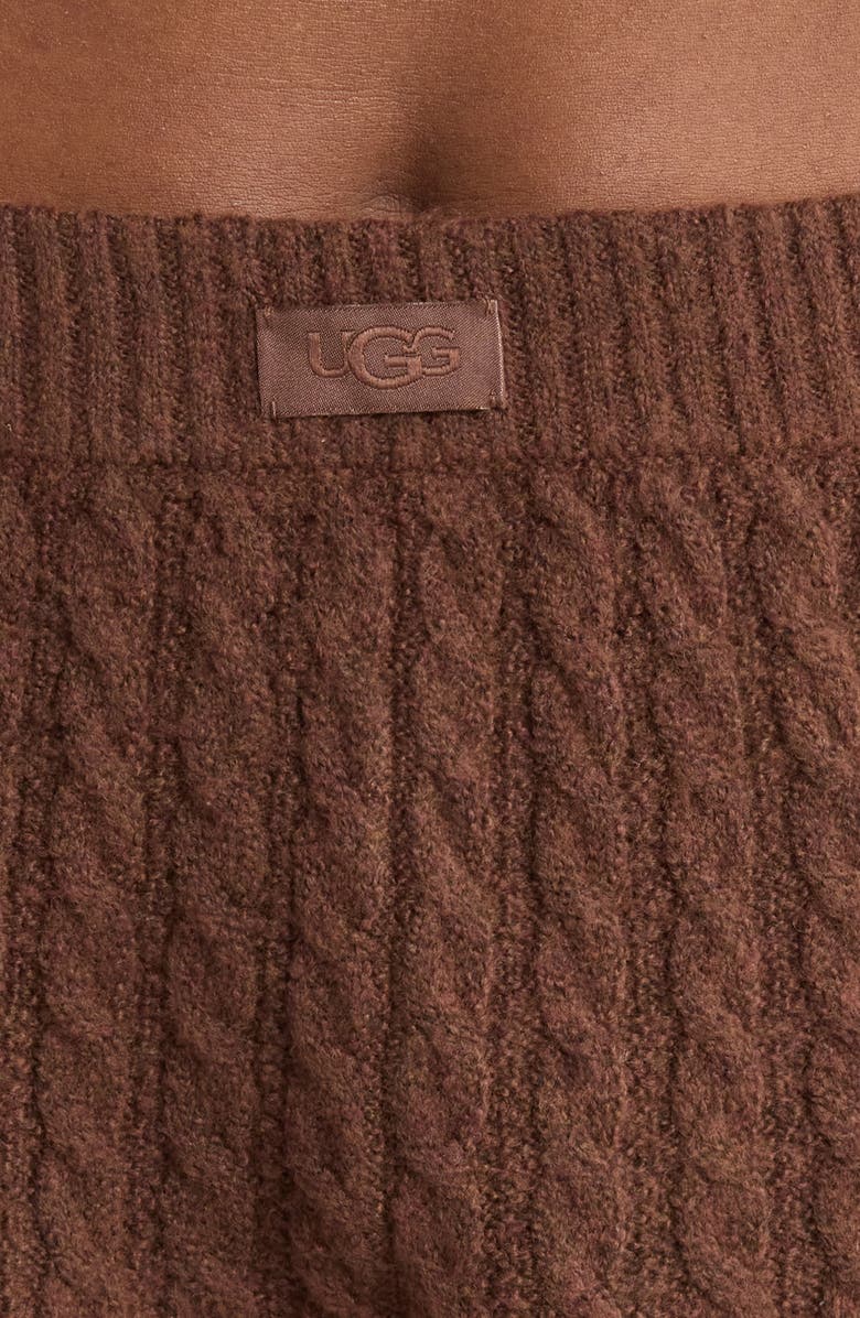 UGG<sup>®</sup> Azriel Cable Sweater Shorts, Alternate, color, Cola