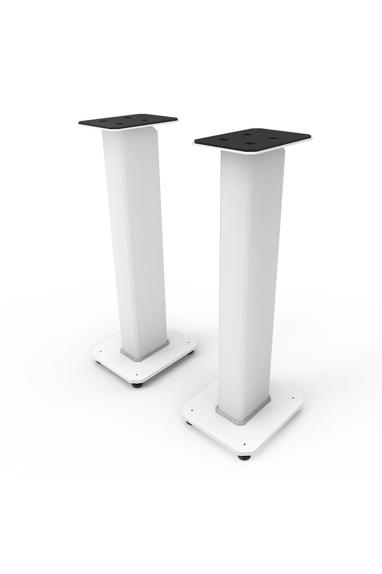 SX30 30" Fillable Speaker Stands with Isolation Feet - Pair, Main, color, White
