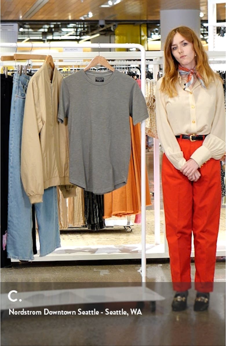 Sun Faded Slub Scallop Crew T-Shirt, sales video thumbnail