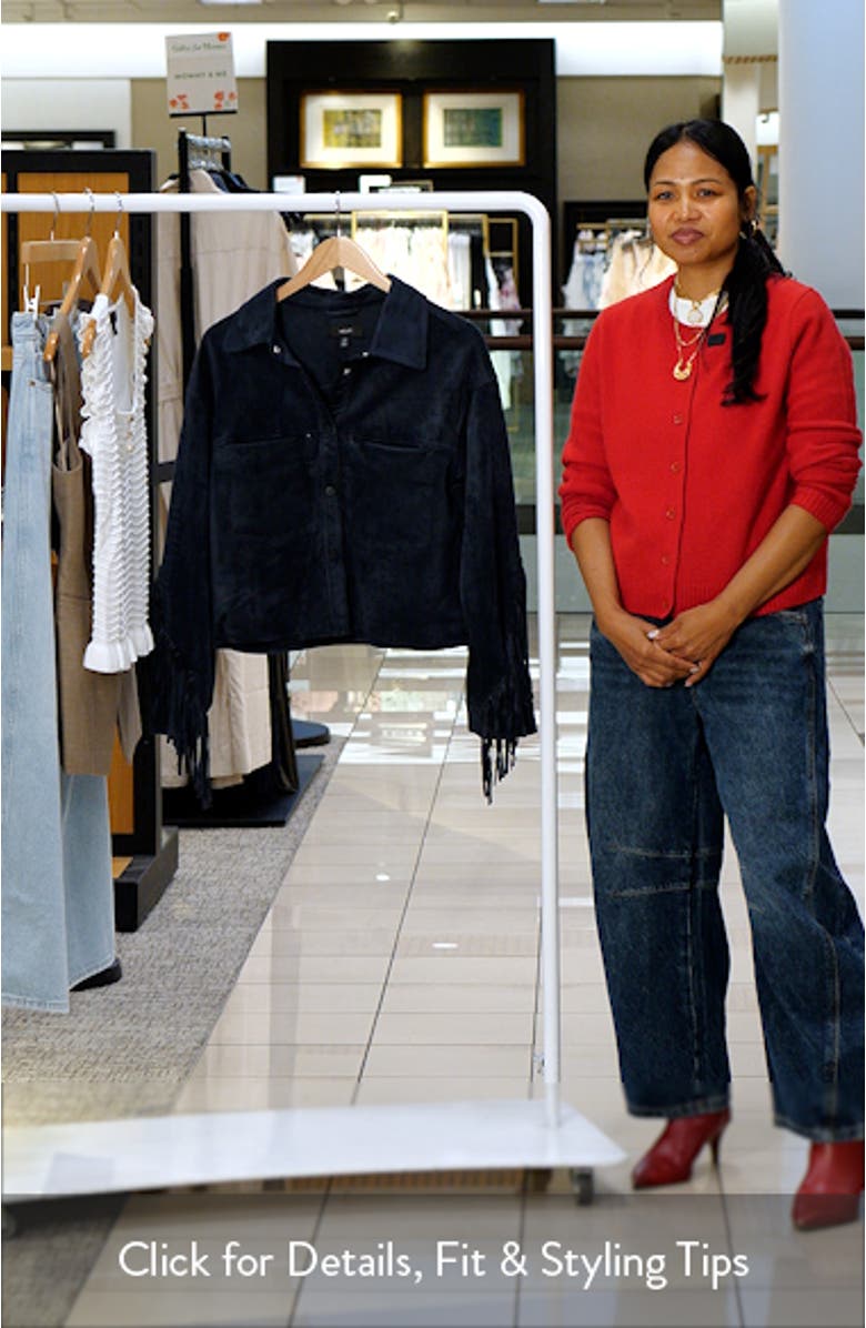 Faux Suede Fringe Western Jacket, sales video thumbnail