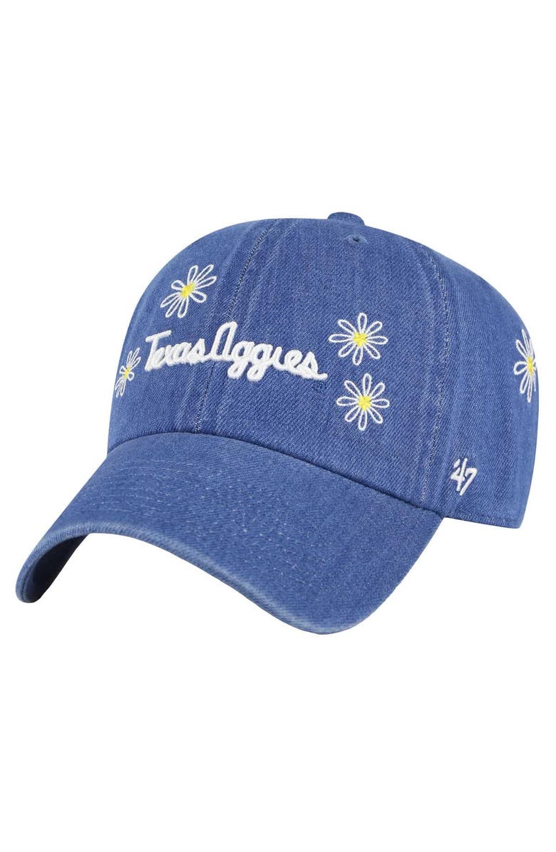 '47 Women's '47 Denim Texas A&M Aggies Tamu Slammin Clean Up Adjustable Hat, Main, color, Denim