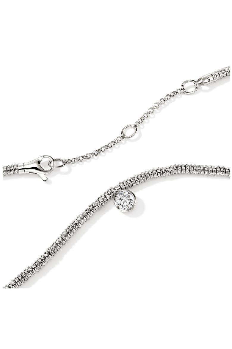JH Lovestruck Sterling Silver Lab Grown Diamond Pendant Necklace, Alternate, color, SILVER