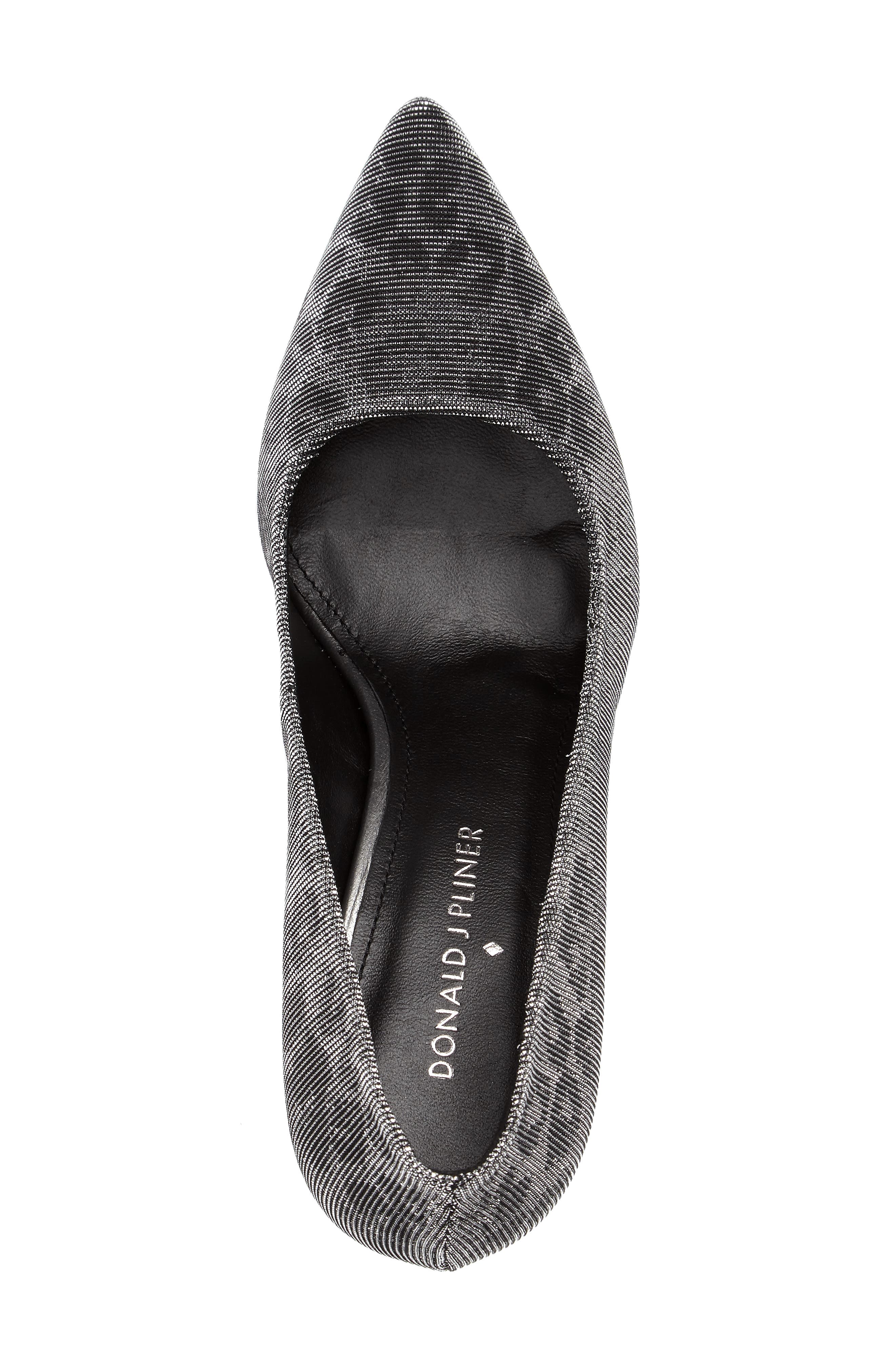 Donald J Pliner 'Treva' Pointy Toe Pump, Alternate, color, GUNMETAL LEOPARD FABRIC