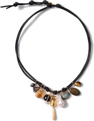 Chan Luu Romy Semiprecious Stone Charm Bracelet