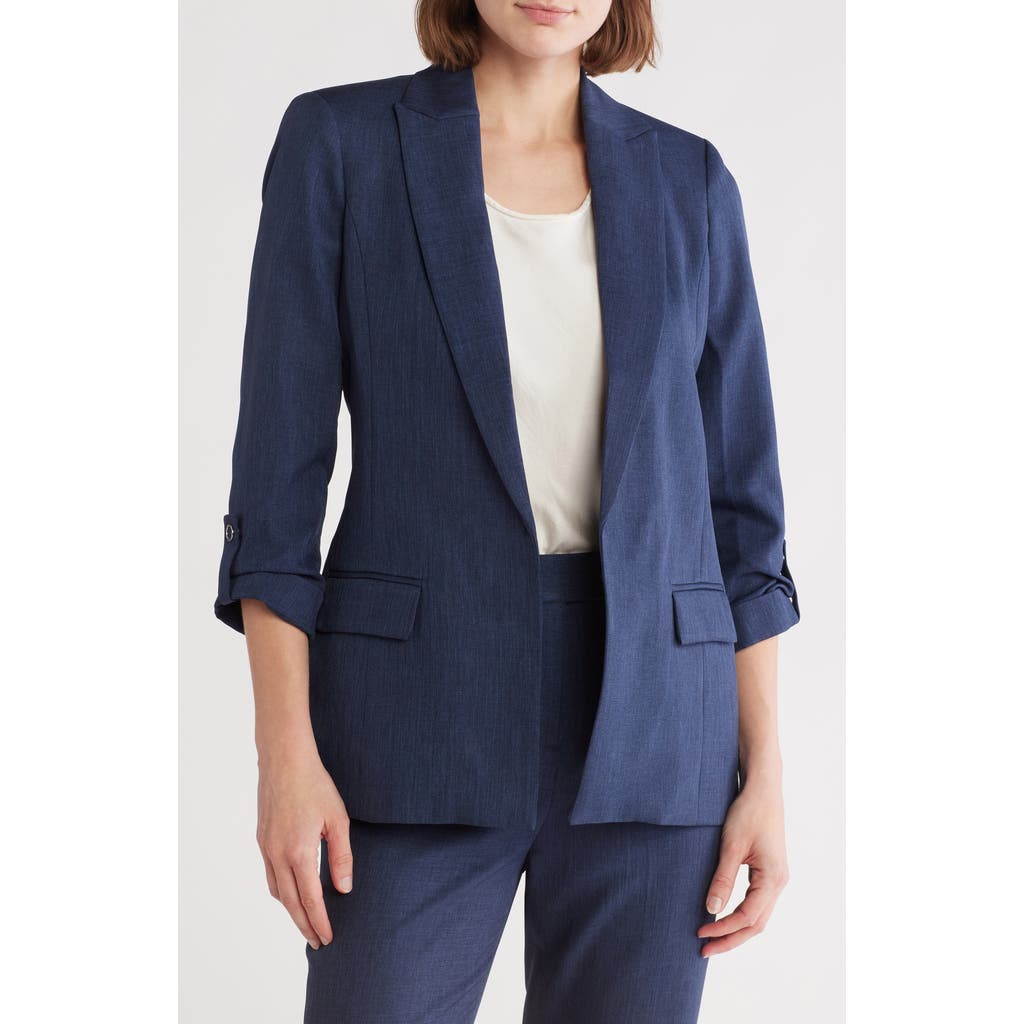 Calvin Klein Open Front Denim Blazer