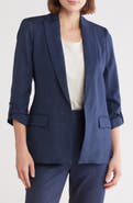 Calvin Klein Open Front Denim Blazer