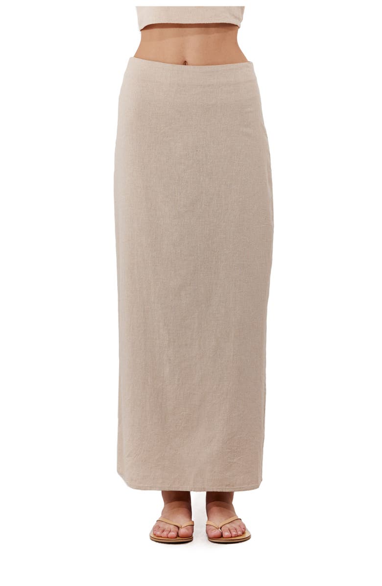 Gottex Beach Life Bali Escape Maxi Skirt Cover-Up, Main, color, Natural