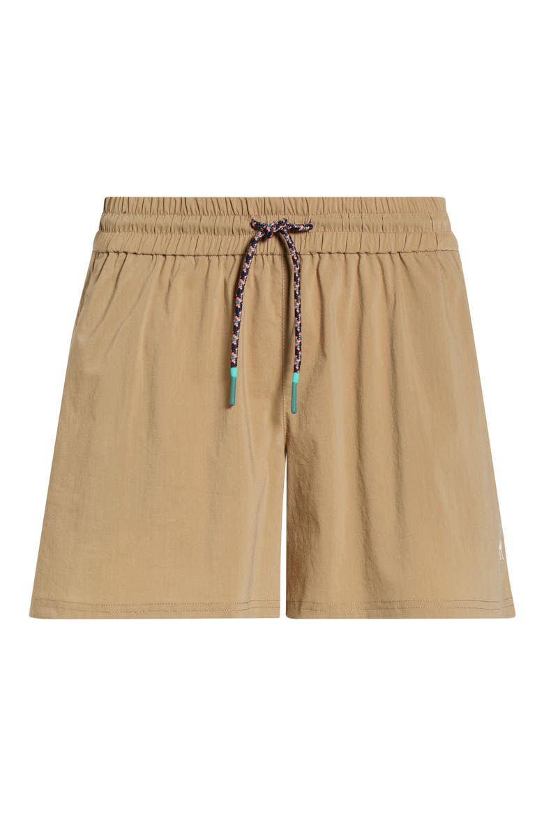 Merino Wool Blend Drawstring Shorts, Alternate, color, KHAKI