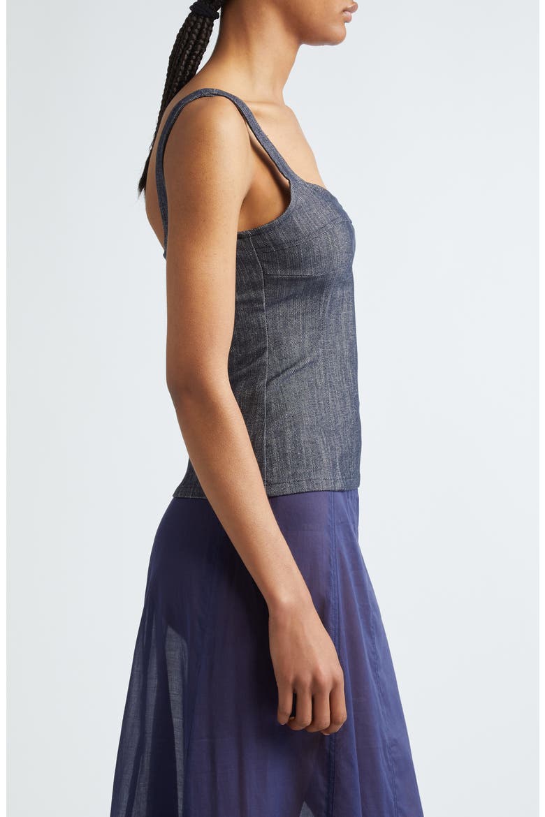 Bonaire Denim Top, Alternate, color, DENIM