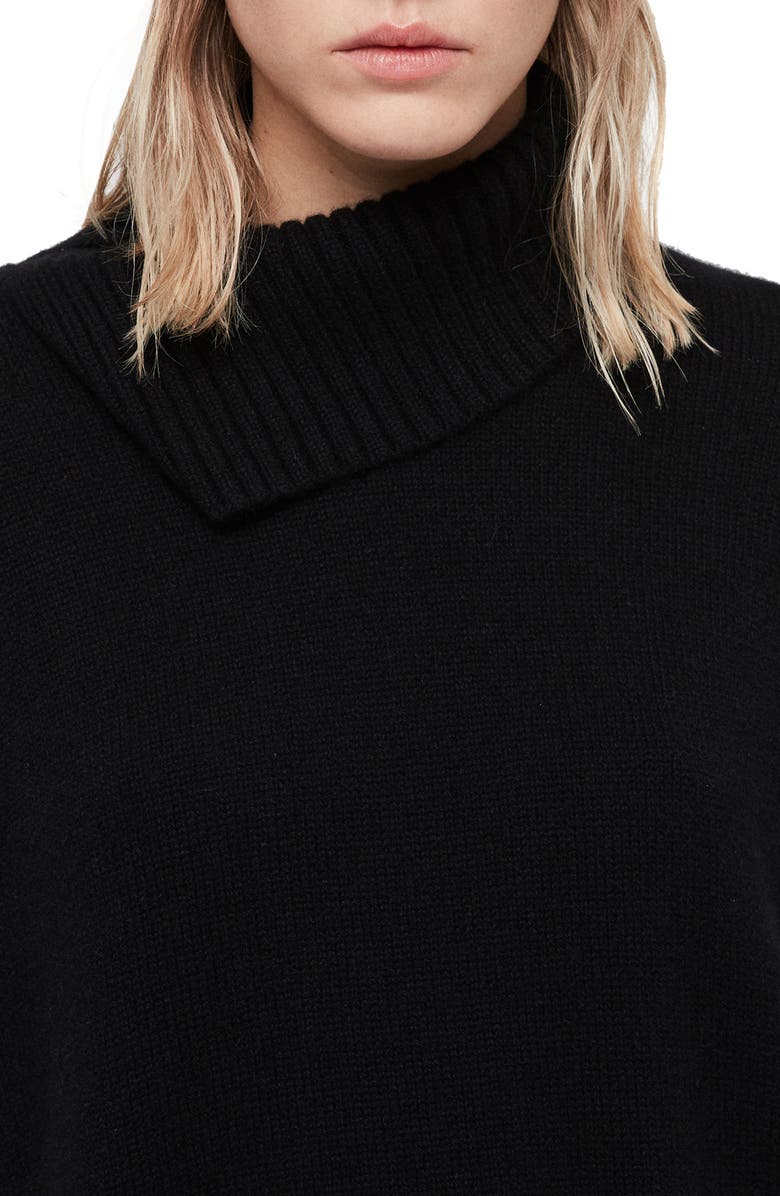 AllSaints Witby Roll Neck Cashmere Sweater, Alternate, color,