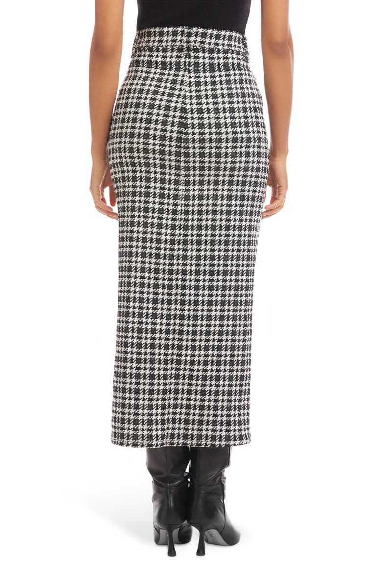 Elyce Front Slit Midi Skirt, Alternate, color, PLAID