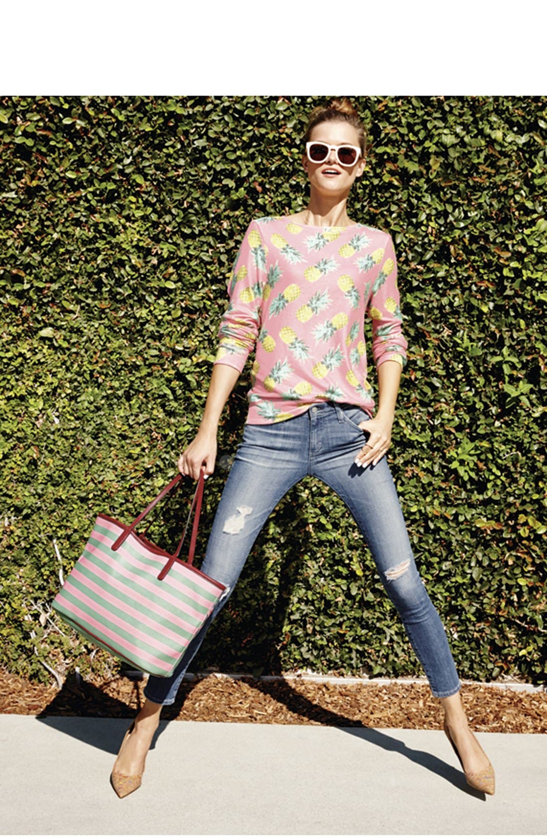 MARC BY MARC JACOBS 'Metropolitote' Tote, Alternate, color, DESERT ROSE MULTI