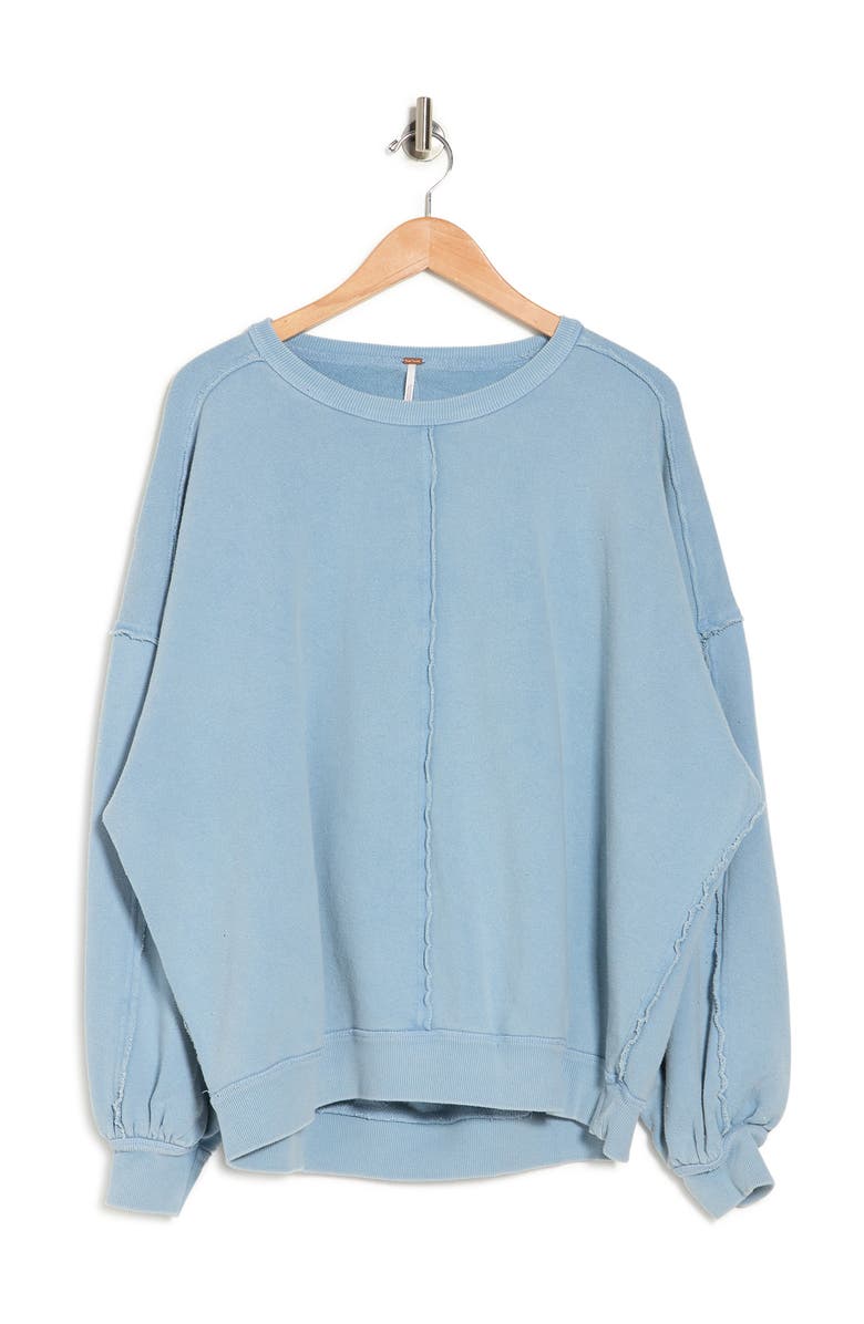 Free People Easy Does It French Terry Pullover, Alternate, color,