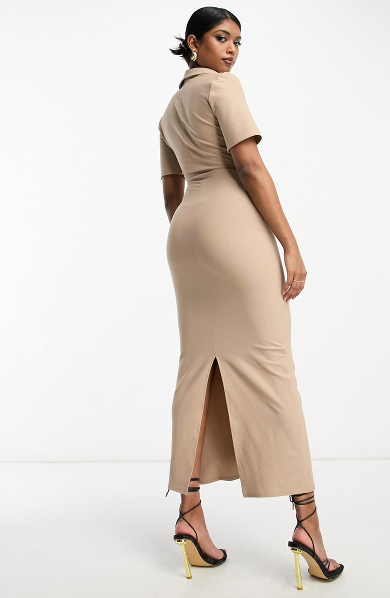 ASOS DESIGN Twist Front Dress, Alternate, color, 