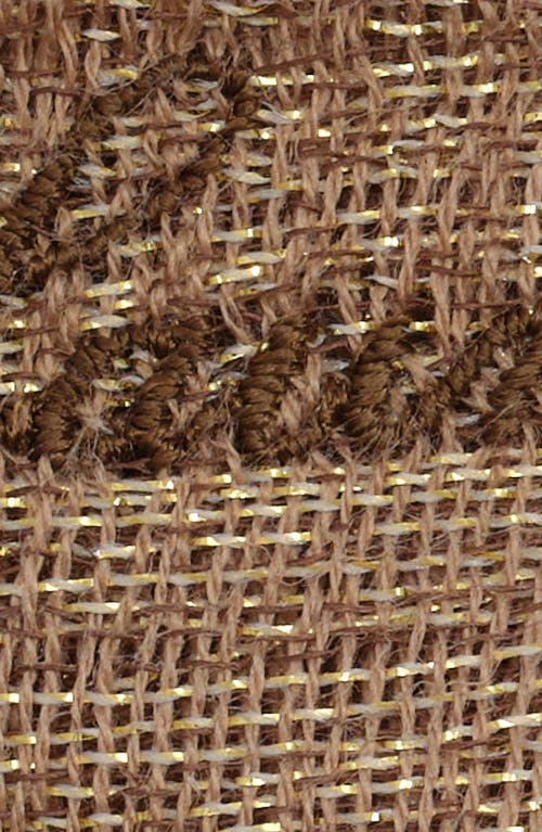 Lauren Ralplh Lauren Double Face Shine Plaid Wrap In Brown
