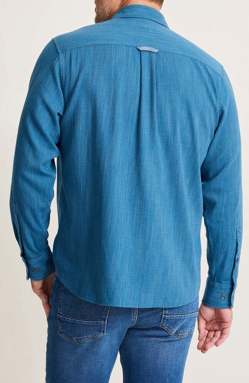 Tommy Bahama Dorado Stretch Cotton Button-up Shirt In Blue