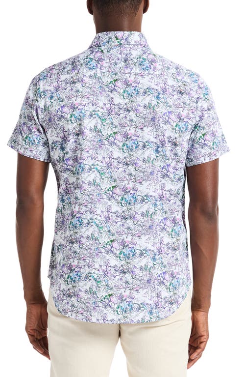 Robert Graham Crawford Short Sleeve Cotton Button-up Shirt