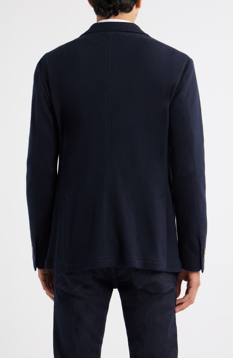 Canali Trim Fit Cotton & Cashmere Jacket, Alternate, color, Navy
