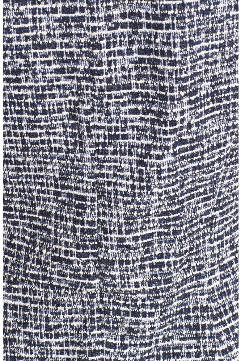 'Tillora' Bouclé Fit & Flare Dress, Alternate, color, NAVY MULTI