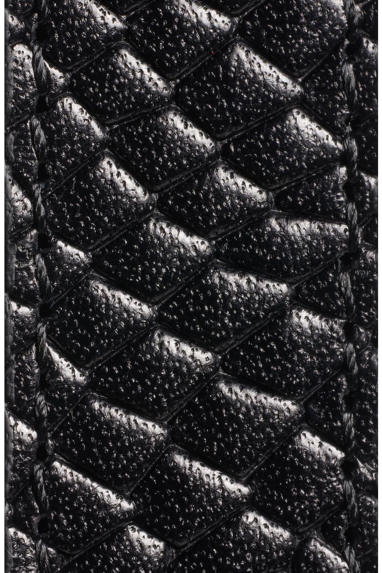 Croc Embossed Belt, Alternate, color, BLACK DARK