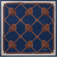 Mulberry Heart Pocket Square